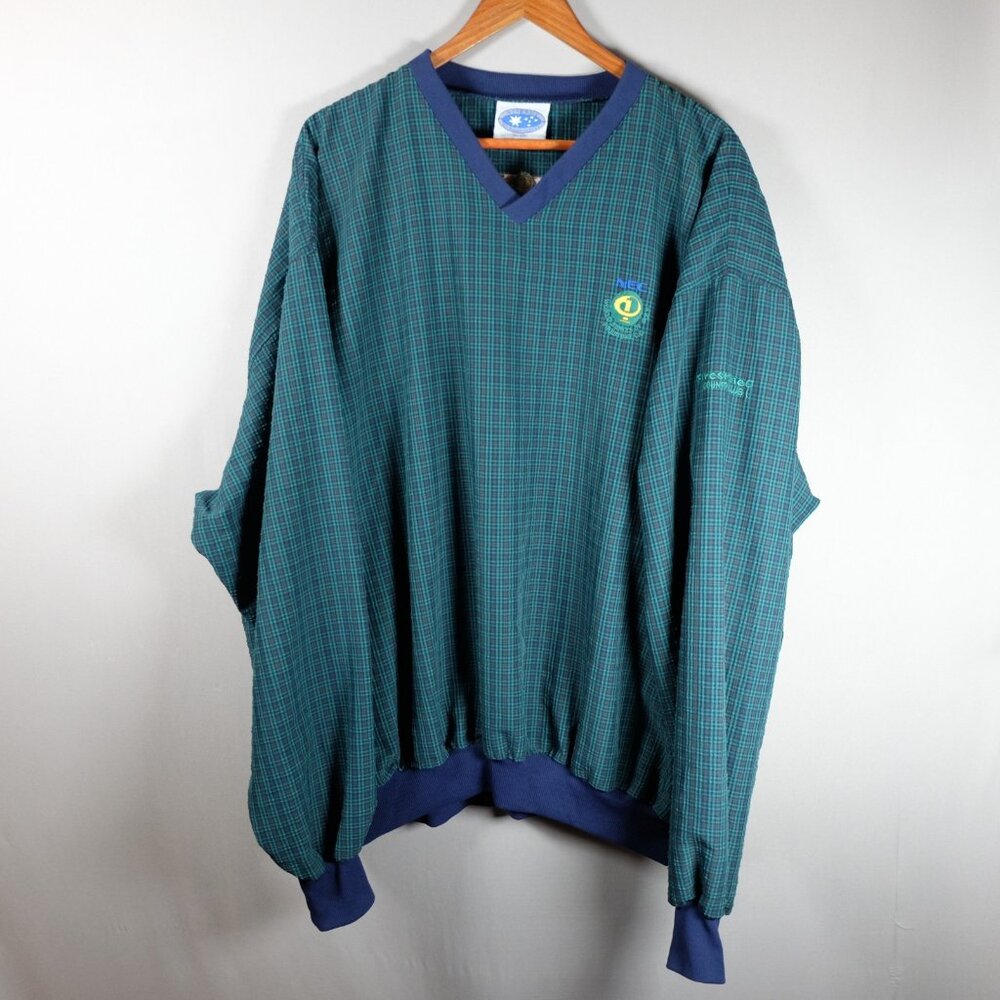 VTG Star Bus Firestone Sz 2XL Weather Screen Windbreaker Pullover Mens USA Made